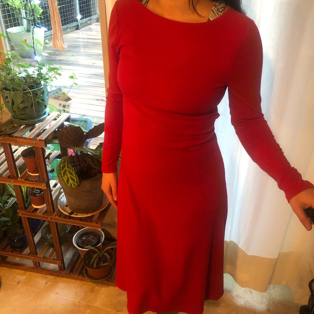 ModCloth NWT Long Red Dress
